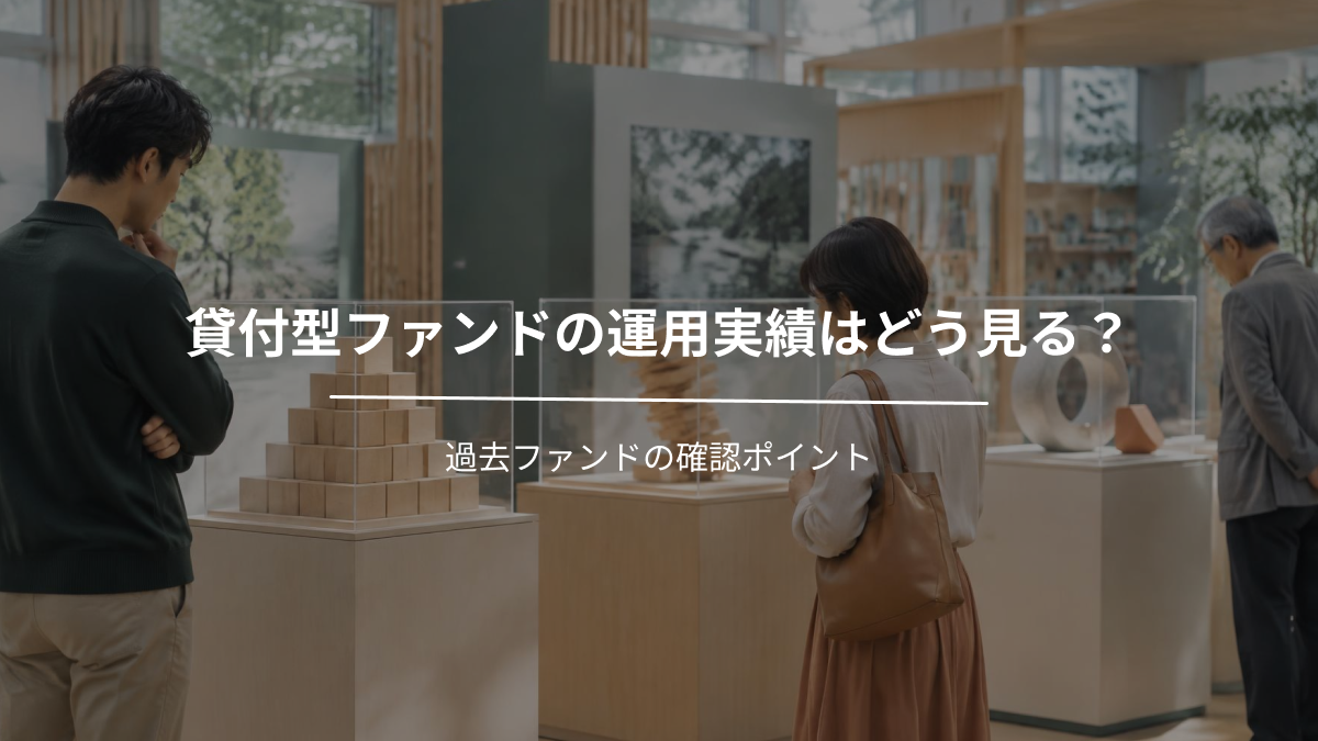 貸付型ファンドの運用実績はどう見る？過去ファンドの確認ポイント